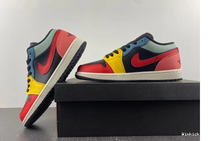 Jordan Black Low 1 Retro Multi-Color SE 1016